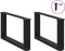 vidaXL - Salontafelpoten - 2 - st - U-vormig - 70x(30-31) - cm - staal - zwart