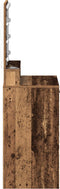 vidaXL - Kaptafel - met - LED - Verlichting - - - Oud - Hout, - 50x41x135 - cm