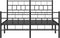 vidaXL - Bedframe - met - hoofd- - en - voeteneinde - metaal - zwart - 140x200 - cm