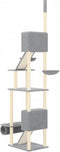 vidaXL - Kattenmeubel - vloer - tot - plafond - 277-303 - cm - crèmekleurig
