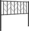 vidaXL - Hoofdbord - 100 - cm - metaal - zwart