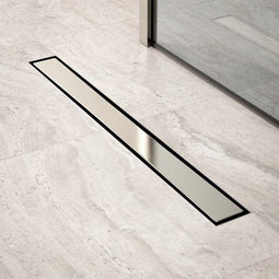 Mirlux Douchegoot - 70 cm - RVS - Omkeerbaar tegelrooster - Met flens
