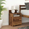 vidaXL - Nachtkastje - met - 2 - lades - 40x33x60 - cm - oud - houtkleurig