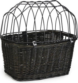 Beeztees - Fietsmand+Draadkap - Zwart - 43x34x44 cm