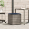 vidaXL - Kussenbox - Grijs - 50x50x50 - cm - Poly - Rattan