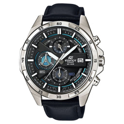 Casio Edifice EFR-556L-1AVUEF - Polshorloge - Quartz - Zwart Leer - 49 mm