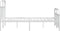 vidaXL - Bedframe - met - hoofd- - en - voeteneinde - metaal - wit - 180x200 - cm