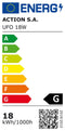 Plafondlamp Activejet AJE-UFO Wit Metaal 18 W