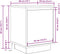 vidaXL - Nachtkastje - met - LED-verlichting - 38x34x50 - cm - artisanaal - eiken