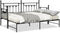 vidaXL - Ligbed - Frame - met - Lade - Zwart - 75x190 - cm - Staal