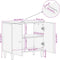 vidaXL - Wastafelkast - 62x33x58 - cm - massief - mangohout