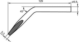 Ersa 0152JD Soldeerpunt Beitelvorm, gebogen Inhoud: 1 stuk(s)