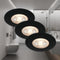 BRILONER - Set van 3 LED Inbouwspots - IP44 - Ø9 cm - 5 W - 460 Lm - 3.000 K - zwart (set van 3)