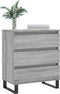 vidaXL - Dressoir - 60x35x70 - cm - bewerkt - hout - grijs - sonoma - eikenkleurig