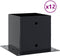 vidaXL - Paonderstellen - vierkant - 12 - st - 141x141 - mm - gepoedercoat - staal