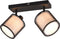 TRIO - LED Plafondspot - 2-lichts E14 - Rechthoek - Zwart Aluminium