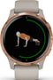 Garmin Venu - Smartwatch - GPS muziek en gezondheidsmonitoring - Rosé Goud (Grijs)