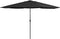 vidaXL - Parasol - met - metalen - paal - 390 - cm - zwart