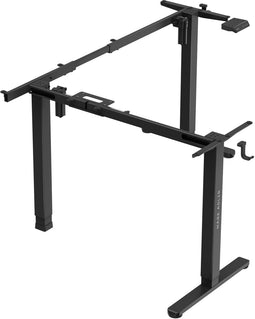 Mark Adler Xeno 7.6 - Elektrisch Verstelbaar Hoekbureau - 72 cm tot 118 cm hoogte - USB Poorten - Zwart