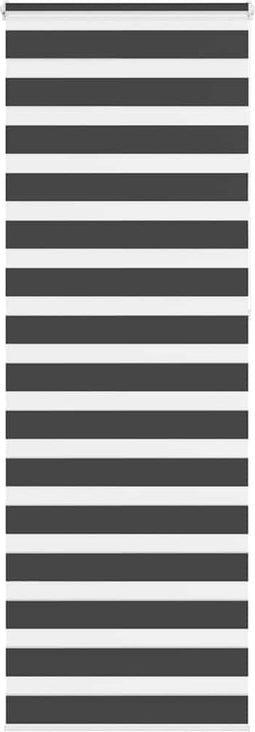 vidaXL - Zebra - rolgordijn - 75x230 - cm - stofbreedte - 70,9 - cm - zwart