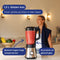 Safecourt Kitchen Power Blender - 1,5L Glas & 600ml To-Go beker - 1300W Krachtig & Stil