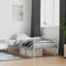 vidaXL - Bedframe - met - hoofd- - en - voeteneinde metaal - wit - 90x190 - cm