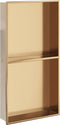 vidaXL - Douchenis - 32x62x9 - cm - roestvrijstaal - geborsteld - goudkleurig