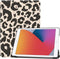 imoshion Tablet Hoes - Geschikt voor iPad 9e generatie (2021) 10.2 inch / 8e generatie (2020) 10.2 inch / 7e generatie (2019) 10.2 inch - Design Trifold Bookcase - Leopard