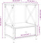vidaXL - Nachtkastje - 50x41x65 - cm - bewerkt - hout - zwart