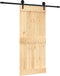 vidaXL - Schuifdeur - met - beslag - 90x210 - cm - massief - grenenhout