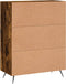 vidaXL - Dressoir - 69,5x34x90 - cm - bewerkt - hout - gerookt - eikenkleurig