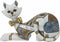 Decoratieve figuren DKD Home Decor Gouden Wit Hars Modern Kat (22,5 x 8 x 15 cm) (2 Stuks)
