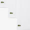 Lacoste Lounge Shirts Heren - T-shirts Regular-Fit - Set van 3 - Wit (3-pack)