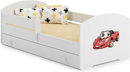 LUK - Peuterbed - met lade & matras - 140x70cm - met kindergraphics