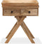 vidaXL - Bijzettafel - 65x40x76 - cm - massief - mangohout