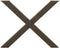 vidaXL - Eettafelpoten - 2 - st - X-vormig - 90x(72-73) - cm - staal - naturel