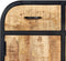 vidaXL - Dressoir - 60x30x75 - cm - massief - mangohout - en - ijzer