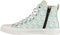 GUESS Ederla Hi - Hoge sneakers - Wit canvas met blauwe opdruk - Blauw - Maat 40