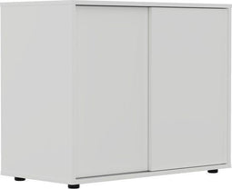 VDD - Kast onder schuine wand zolder slaapkamer - Wandkast dressoir 65 cm hoog - 80 x 40 x 65 cm - Wit