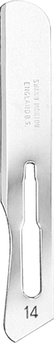 Swann Morton Mesje niet steriel #14 (blauw) - 100st (0119)