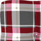 vidaXL - Palletkussen - 58x58x10 - cm - stof - ruitpatroon - rood