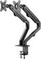 Neomounts FPMA-D650DBLACK - Bureausteun voor 2 schermen tot 27