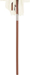 vidaXL - Parasol - met - houten - paal - 150x200 - cm - zandkleurig