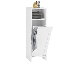 SoBuy BZR161-W - Badkamermeubel - Uitklapbare Waszak - Wit