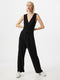 s.Oliver Blacklabel - Catsuit - Mouwloos met wikkeloptiek - Zwart