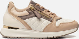 Gabor 96.446 - Lage sneakers - Leer en textiel - Beige - Maat 42