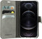 Mobiparts iPhone 12/12 Pro - Classic Wallet Case - Ruimte voor pasjes - Granite Grey