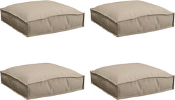 vidaXL - Zitkussens - voor - Pallets - 4 - stuks - Taupe - 40x40x8 - cm - Oxford - Stof