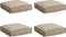 vidaXL - Zitkussens - voor - Pallets - 4 - stuks - Taupe - 40x40x8 - cm - Oxford - Stof