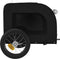 vidaXL - Hondenfietstrailer - oxford - stof - en - ijzer - zwart